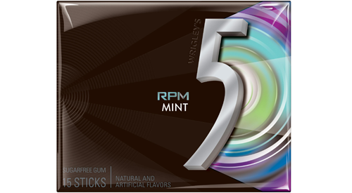 5 Gum RPM Mint (10 Packs Per Box)