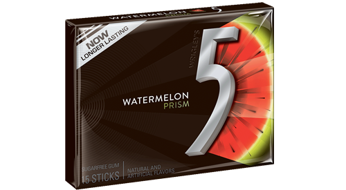 5 Gum Watermelon Prism (10 Packs Per Box)
