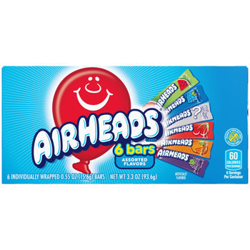 Airheads Assorted Theater Box 3.3 oz (12 Box Per Case)