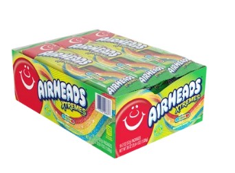Airheads Xtreme Belts Rainbow 2 oz (18 Packs Per Box)