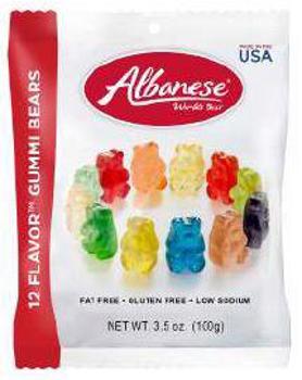 Albanese Gummy Bears 12 Flavors Peg Bag 3.5 oz (3 Bags)