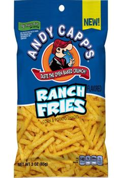Andy Capp's Ranch Fries 3 oz (12 Packs Per Case)