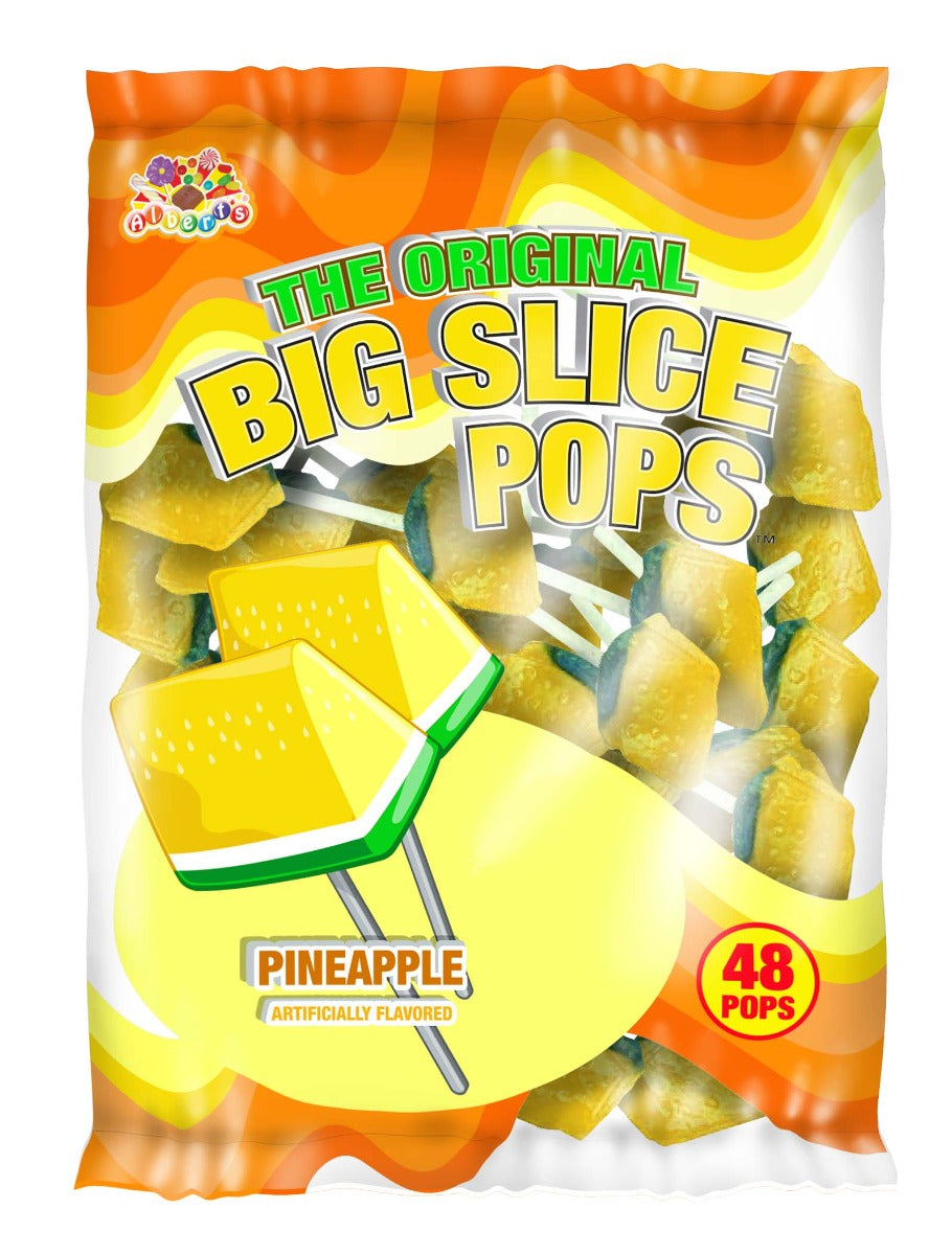 Big Slice Pops Pineapple Flavor (48 Pops Per Bag)