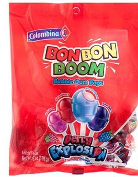 Bon Bon Bum Berry Explosion Pops Peg Bag 7 oz (3 Bags)