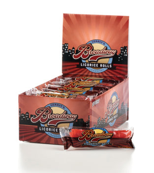 Broadway Rolls Strawberry Flavor 2 oz (24 Rolls Per Box)