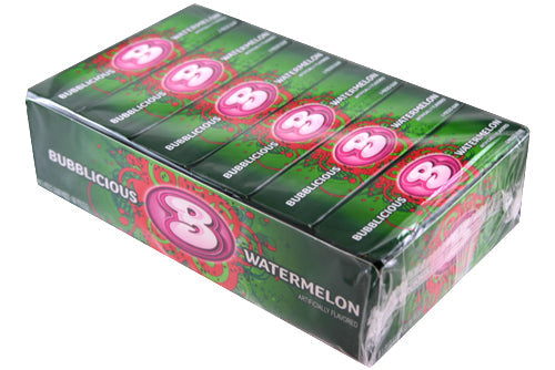 Bubblicious Gum Watermelon Flavor (18 Packs Per Box)