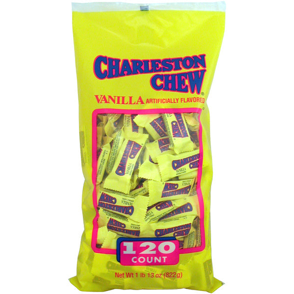 Charleston Chew Vanilla Covered Chocolate Wrapped (120 Pieces Per Bag)