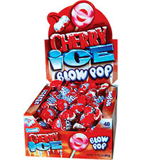 Charms Blow Pops Cherry Ice Flavor (48 Pops Per Box)