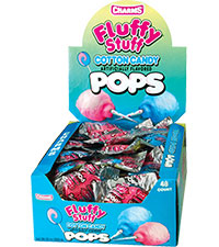 Charms Pops Fluffy Stuff Cotton Candy Flavor (48 Pops Per Box)