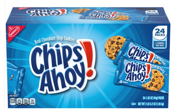 Chips Ahoy Chocolate Chip Cookies 1.4 oz (24 Packs Per Box)