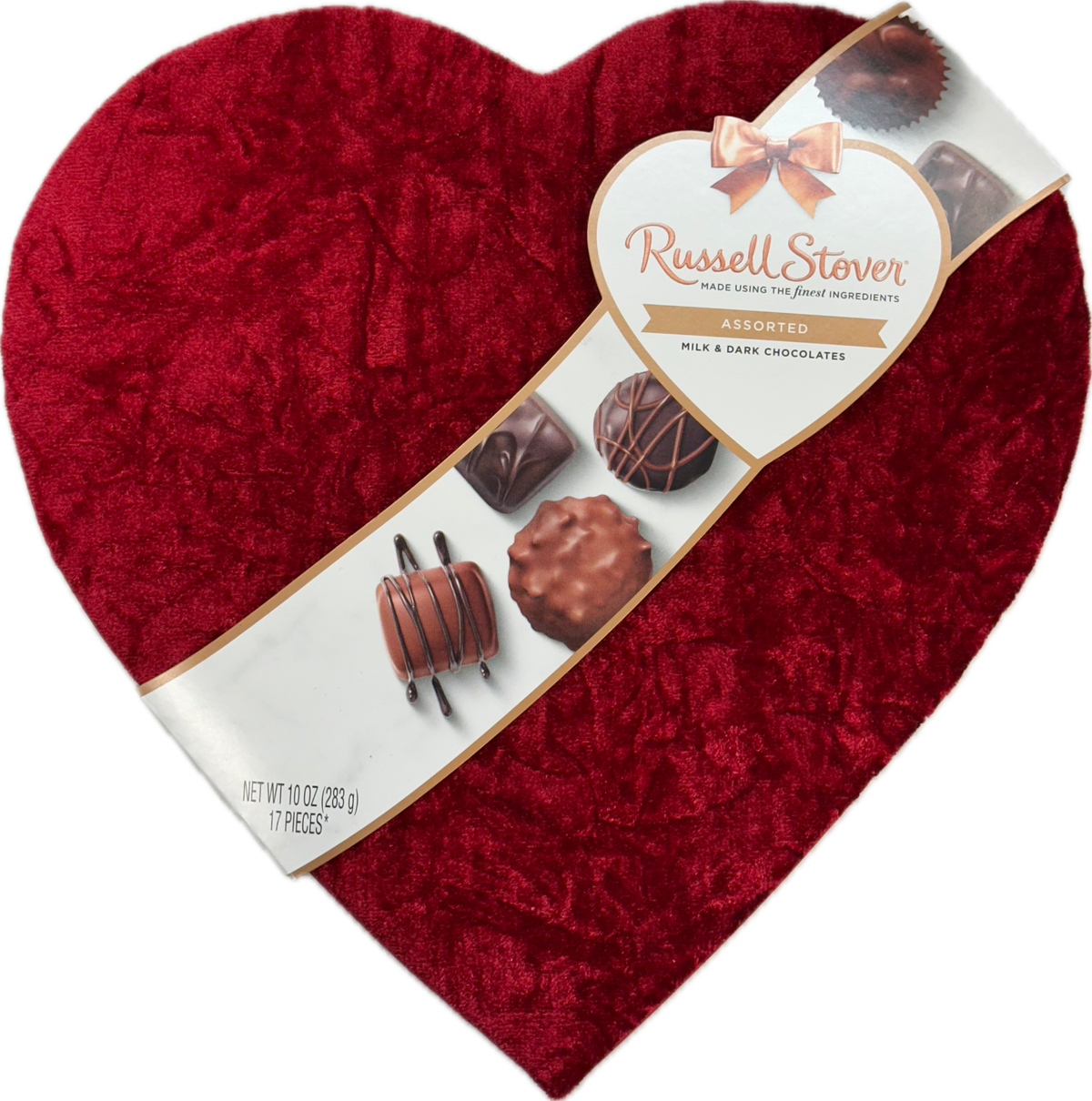 Chocolate Heart Mix Milk and Dark Chocolate 10 oz (17 Pieces Per Heart)
