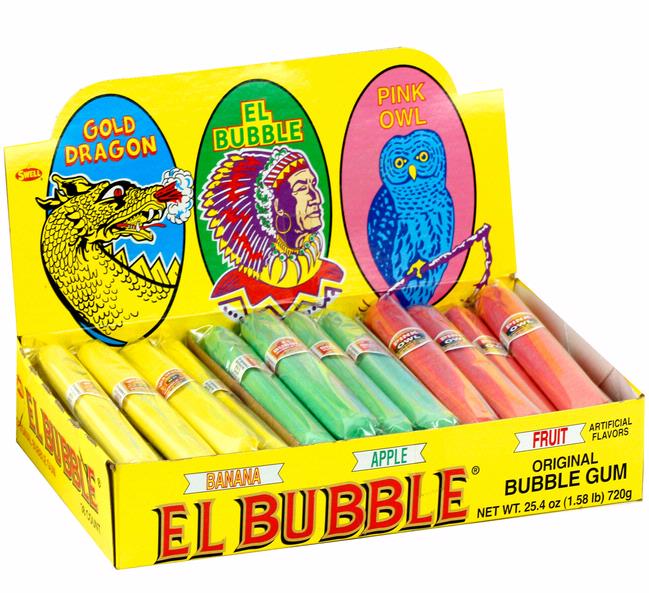 Cigar Gum By El Bubble Original Flavor (36 Pieces Per Box)