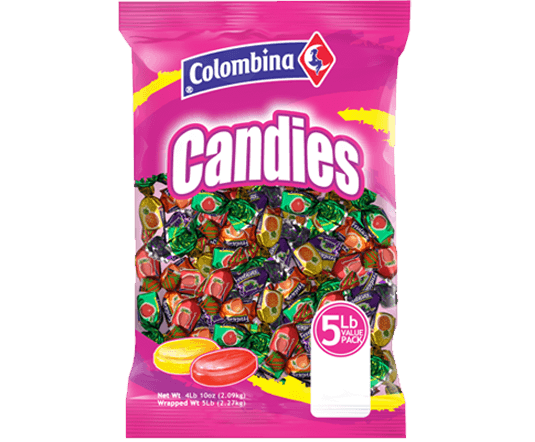 Colombina Candy Filled Assorted Flavors  Wrapped (450 Pieces Per Bag)