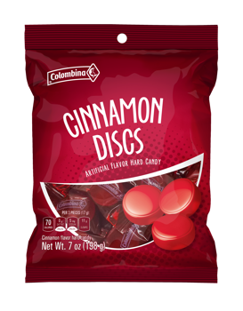 Colombina Cinnamon Peg Bag 7 oz (3 Bags)