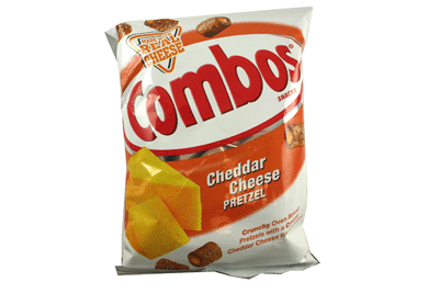 Combos Cheddar Cheese Pretzel 1.8 oz (18 Packs Per Box)