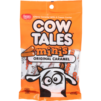 Cow Tales Minis Original Caramel Peg Bag 4 oz (3 Bags)