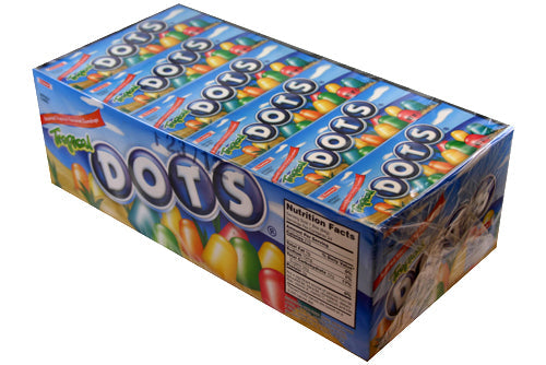 Dots Candy Tropical Fruits 2.25 oz (24 Packs Per Box)