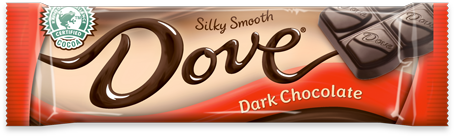 Dove Dark Chocolate Candy Bar 1.44 oz (18 Bars Per Box)