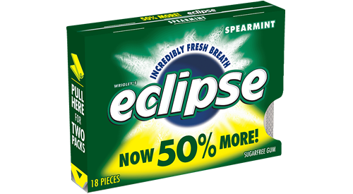 Eclipse Gum Spearmint Flavor (8 Packs Per Bpx)