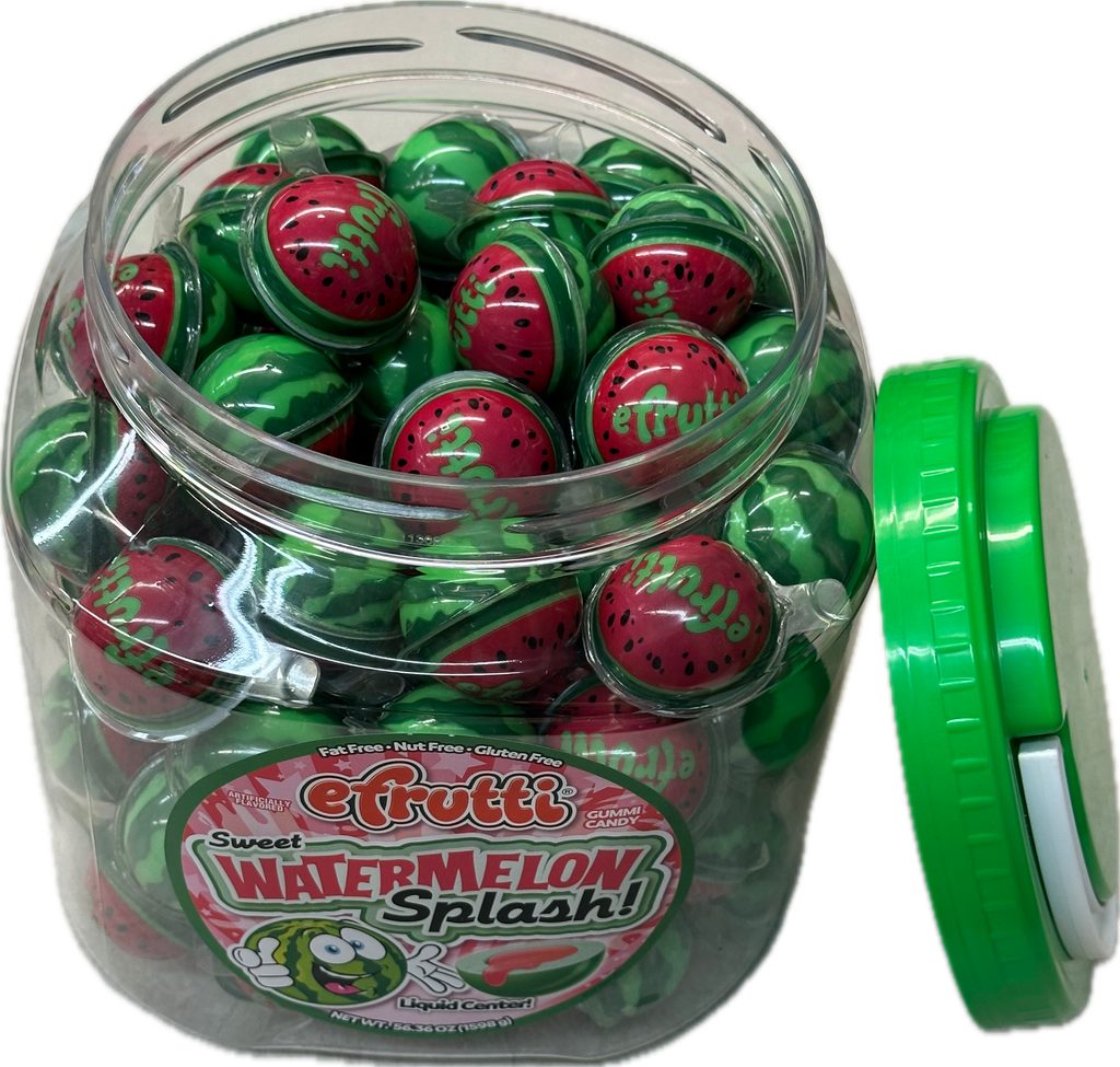 Efrutti Burstin Sweet Watermelon Splash (85 Pieces Per Jar)