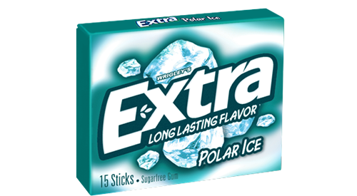 Extra Gum Polar Ice Flavor (10 Packs Per Box)