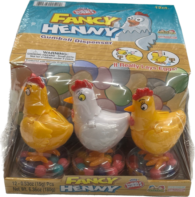 Fancy Henny Gum Kidsmania (12 Pieces Per Box)