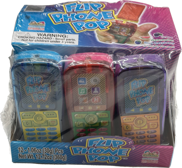 Flip Phone Pop Kidsmania (12 Pieces Per Box)
