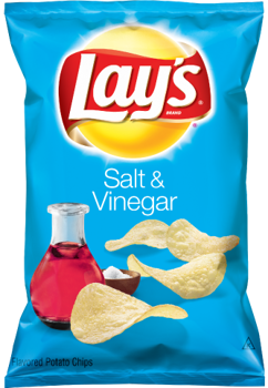 Frito Lay Lay's Salt & Vinegar 1 oz (50 Bags Per Case)