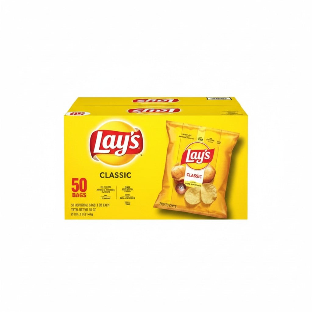 Frito Lay Lays Classic Chips 1 (50 Bags Per Case)