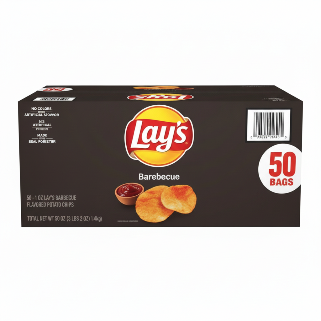 Frito Lay Lay's Barbecue 1 oz (50 Bags Per Case)