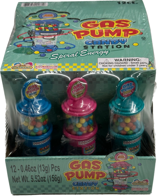 Gas Pump Candy Kidsmania (12 Pieces Per Box)