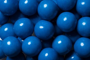 Gumballs 1' Blue Color Unwrapped (120 Pieces Per Bag)