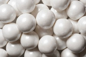 Gumballs 1' White Color Unwrapped (120 Pieces Per Bag)