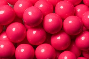 Gumballs 1' Pink Color Unwrapped (120 Pieces Per Bag)