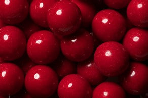 Gumballs 1' Red Color Unwrapped (120 Pieces Per Bag)