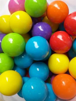 Gumballs 1' Assorted Colors Unwrapped (120 Pieces Per Bag)