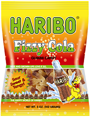 Haribo Fizzy Cola 5 oz (12 Bags Per Case)
