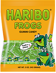 Haribo Frogs 5 oz (12 Bags Per Case)