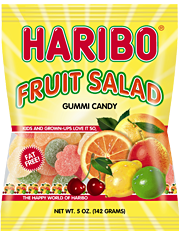 Haribo Fruit Salad 5 oz (12 Bags Per Case)