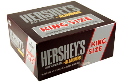 Hershey's Almond King Size 2.6 oz (18 Bars Per Box)