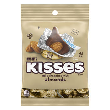 Hershey's Kisses With Almond Peg Bag 4.48 oz (3 Bags)