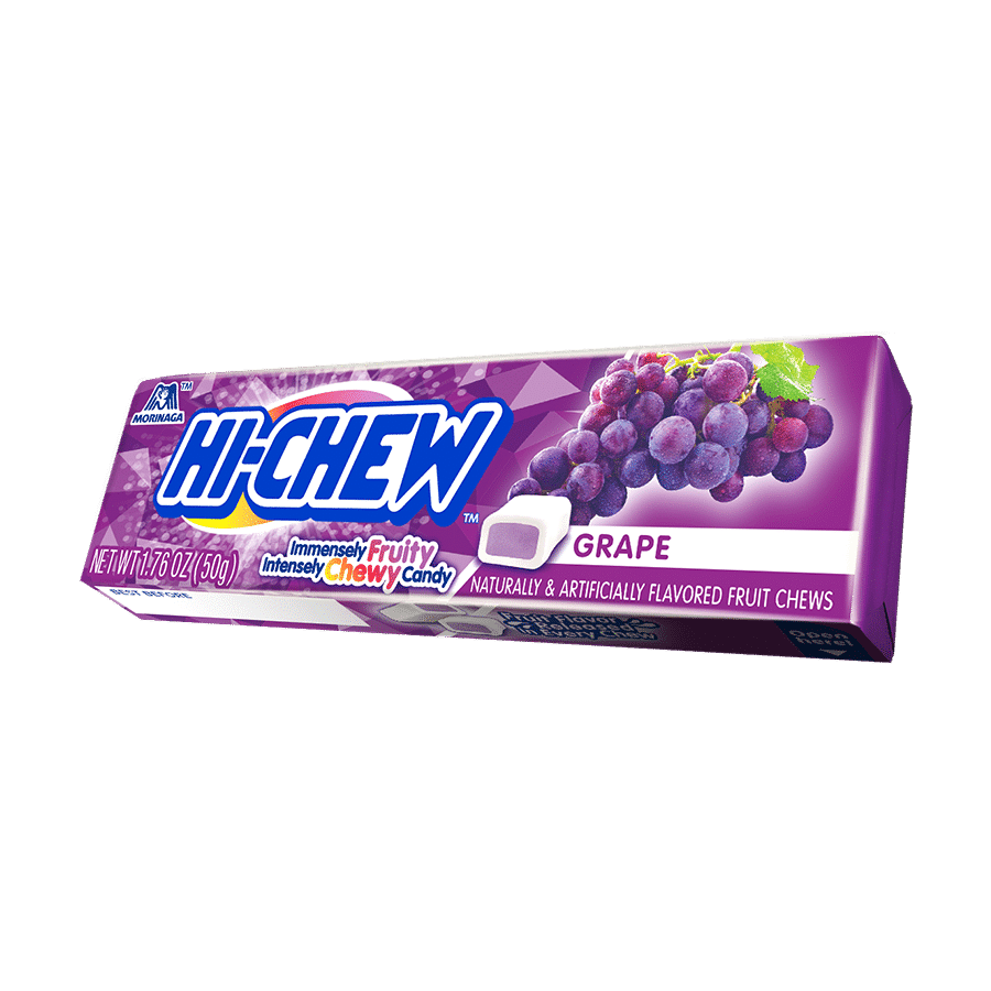Hi Chew Candy Grape Flavor 1.76 oz (15 Packs Per Box)
