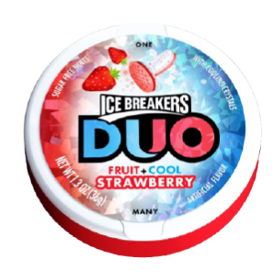 Ice Breakers Duo Mints Strawberry  1.3 oz (8 Units Per Box)