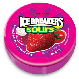 Ice Breakers Mints Sour Mixed Berry 1.5 oz (8 Units Per Box)