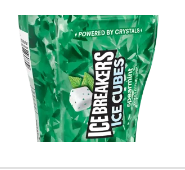 Ice Cube Gum Spearmint   (4 Bottles Per Box )