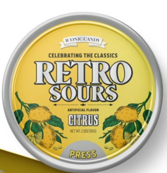 Retro Sours Citrus 2.12 oz (8 Units Per Box)