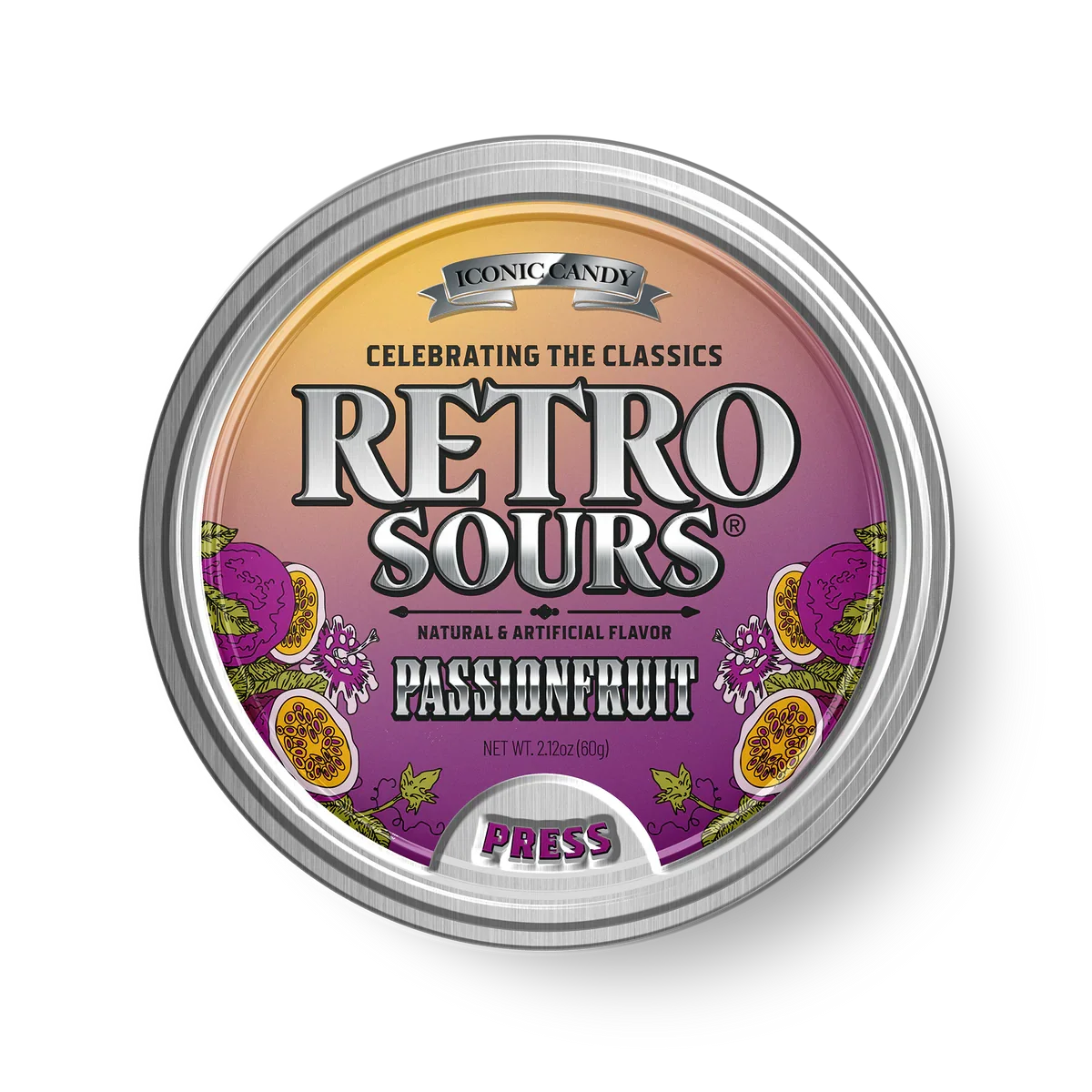 Retro Sours Passionfruit 2.12 (8 Units Per Box)