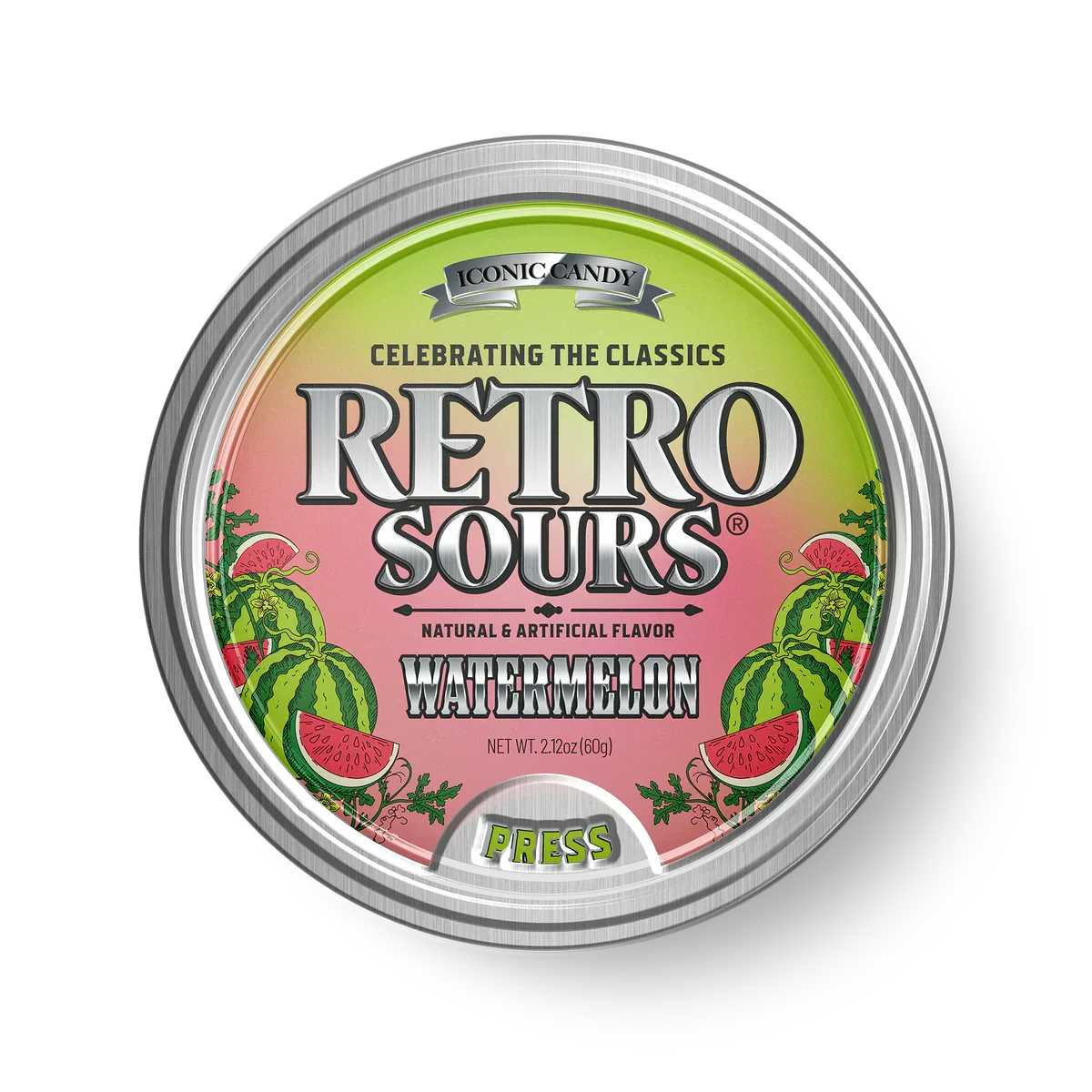 Retro Sours Watermelon 2.12 oz (8 Units Per Box)