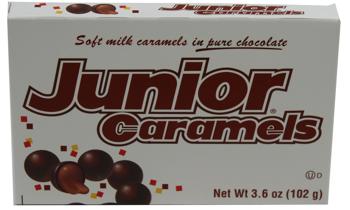 Junior Mints Caramel Theater Box 3.6 oz (12 Box Per Case)
