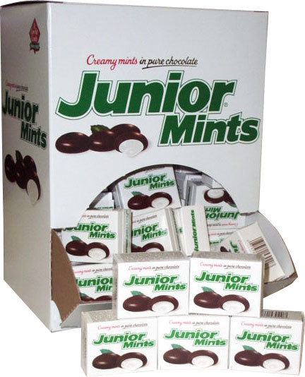 Junior Mints Creamy Covered Chocolate (72 Mini Packets Per Box)